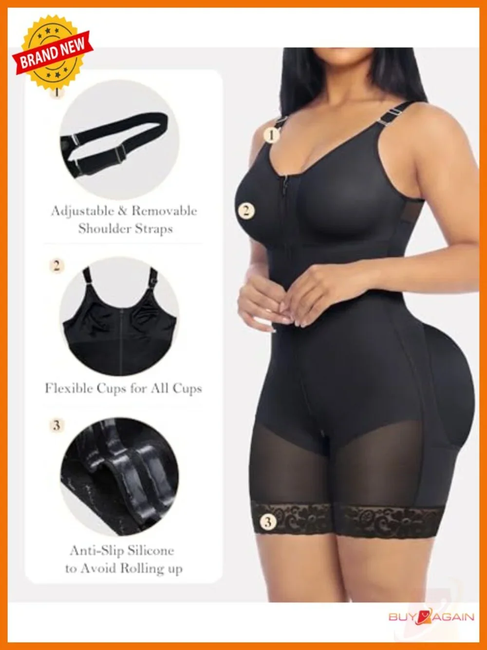 Fajas Colombianas Postpartum Shapewear Tummy Control Bodysuit